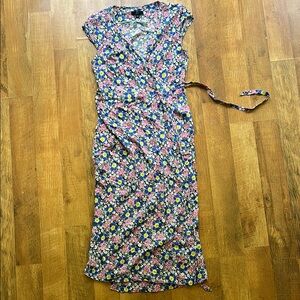J Crew Floral Wrap Dress